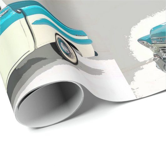 Fathers Day Klassic Chevy Truck Cadeaupapier (Rol Hoek)