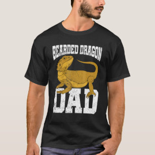 Fathers Day Lizard Pet Dad Dier Reptiel Bearded T-shirt