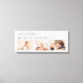 Fathers Day Lucky Ik beste papa foto's Canvas Afdruk (Voorkant)