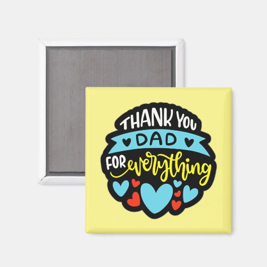 Fathers Day Magnet (Voorkant / Achterkant)