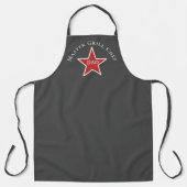 Fathers Day, Master Grill Chef Red Star Schort (Voorkant)
