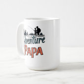 Father's Day mug, The Best gift for papa Koffiemok (Voorkant links)
