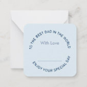 Fathers day Note Kaart Notitiekaartje (Achterkant)