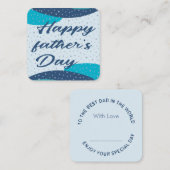 Fathers day Note Kaart Notitiekaartje (Voorkant / Achterkant)