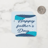 Fathers day Note Kaart Notitiekaartje (Voorkant / Achterkant in situ)