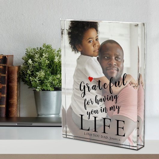 Fathers Day op maat gemaakte foto- en tekstquote Fotoblokken