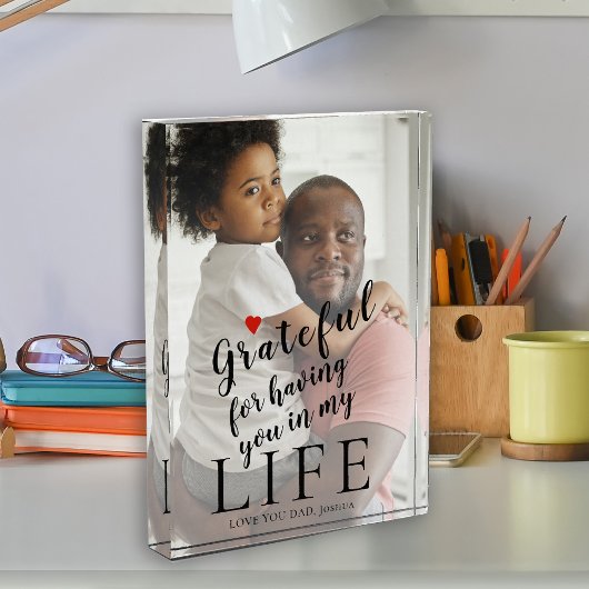 Fathers Day op maat gemaakte foto- en tekstquote Fotoblokken