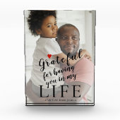 Fathers Day op maat gemaakte foto- en tekstquote Fotoblokken (Voorkant)