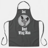 Fathers Day, pap Best Wing Man Chicken Schort (Voorkant)