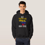 Fathers Day Papa Best Dad Ever Fatherhood Daddy Hoodie (Voorkant volledig)