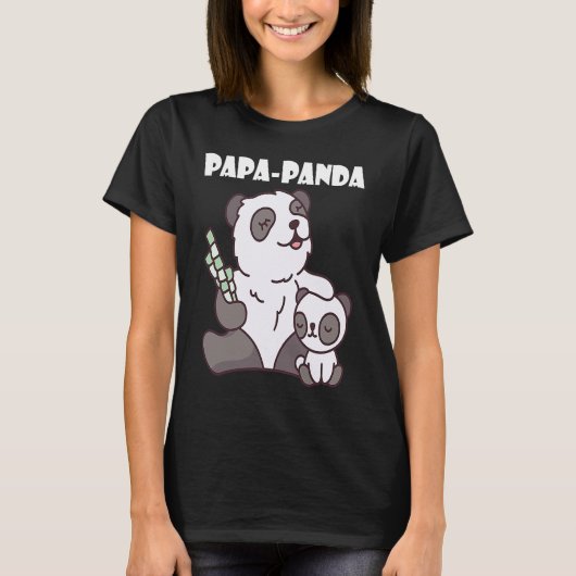 Father's Day  Papa Panda  1 T-shirt (Voorkant)