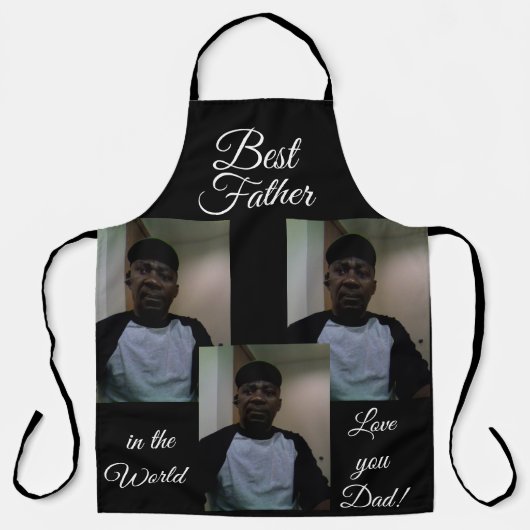 Fathers Day PERSONALIZED  All-Over Print Apron Schort (Voorkant)