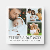 FATHERS DAY Photo Collage Classic Type Fotoplaat (Voorkant)