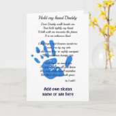 Fathers Day Poem - Hou mijn handdruk vast, pap Gif Kaart (Gele Bloem)