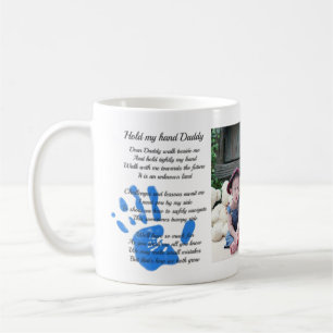Fathers Day Poem houdt mijn handdruk voor papa Koffiemok