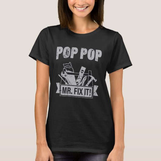 Father's Day Pop Fix It Plus Size Graphic T-shirt (Voorkant)