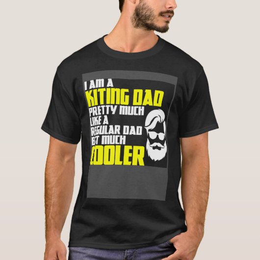 Father's Day saying kiting kiteboard power kite ki T-shirt (Voorkant)
