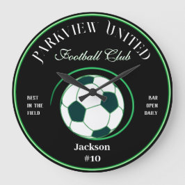 Father's Day Soccer FC Bar Wall Clock Grote Klok
