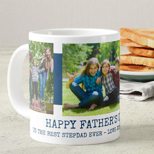 Fathers Day Stepdad 3 Foto Blue Grote Koffiekop