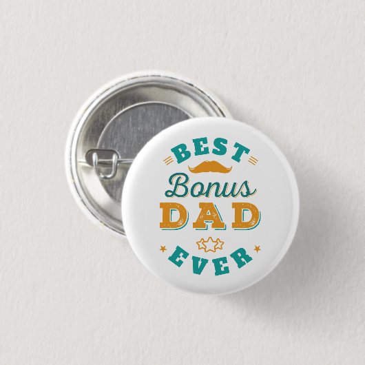 Fathers Day Stepdad Keepslag Novelty Ronde Button 3,2 Cm (Voorkant /achterkant)