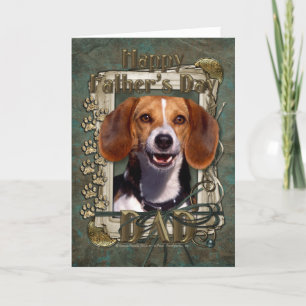 Fathers Day - Stone Paws - Beagle Kaart
