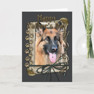 Fathers Day - Stone Paws - German Shepherd - Chanc Kaart