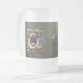 Fathers Day - Stone Paws - Pug Matglas Bierpul (Voorkant links)
