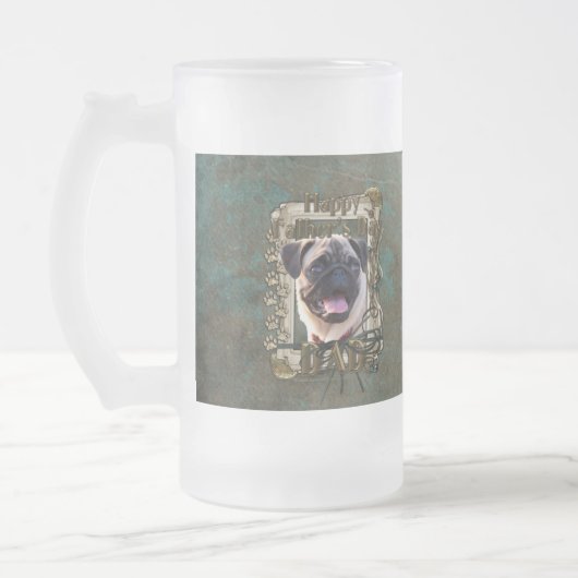 Fathers Day - Stone Paws - Pug Matglas Bierpul (Links)