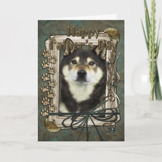 Fathers Day - Stone Paws - Shiba Inus - Yasha Kaart (Voorkant)