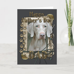 Fathers Day - Stone Paws - Weimeraner Kaart