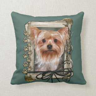 Fathers Day - Stone Paws - Yorkshire Terrier Kussen