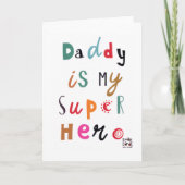 Father's Day - Super Hero Kaart (Voorkant)