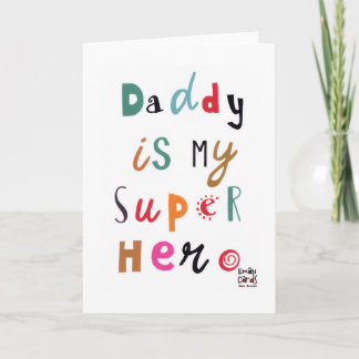Father's Day - Super Hero Kaart