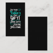 Fathers Day Surprise Son Daughter Funny Visitekaartje (Voorkant / Achterkant)