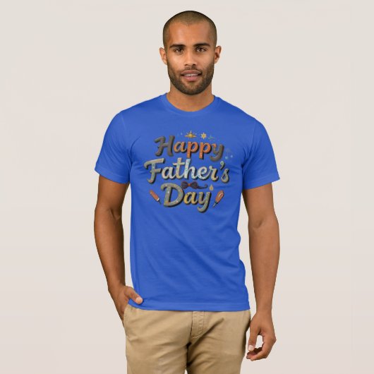"Father's Day T-Shirt – World's Best Dad | Unique  (Voorkant volledig)