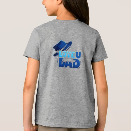 father's day Tri-Blend shirt (Achterkant)