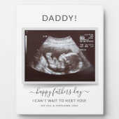 Fathers Day Ultrasound Foto's Zwangerschap Pap ont Fotoplaat (Voorkant)