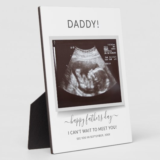 Fathers Day Ultrasound Foto's Zwangerschap Pap ont Fotoplaat (Zijkant)