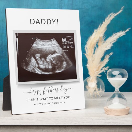 Fathers Day Ultrasound Foto's Zwangerschap Pap ont Fotoplaat (Zijkant)