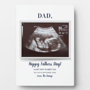 Fathers Day Ultrasound Zwangerschap Aankondiging v Fotoplaat