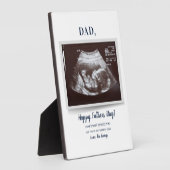 Fathers Day Ultrasound Zwangerschap Aankondiging v Fotoplaat (Zijkant)