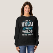Father's Day  USA Patriotic Welder Uncle Trui (Voorkant volledig)