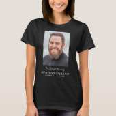 Fathers Funeral | Pap Foto Memorial T-shirt (Voorkant)