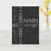 Fathers Happy Day Kaart (Gele Bloem)