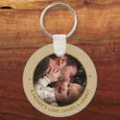 Father's Love Two Foto Aangepaste Quote Sleutelhanger (Voorkant)