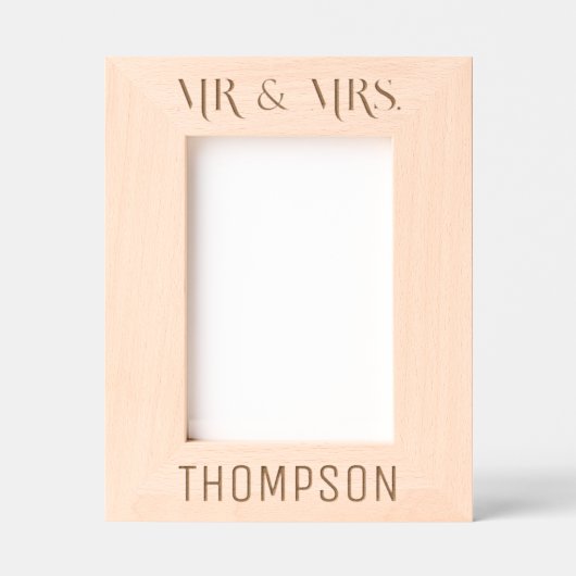 Father's Script Hart gegraveerd Foto Lijst (Voorkant)