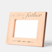 Father's Script Hart gegraveerd Foto Lijst (Links)