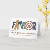 FATHOR - De Machtigste Papa Definitie Kaart (Gele Bloem)