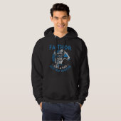 Fathor Like A Dad Just Way Mightier Father s Day V Hoodie (Voorkant volledig)