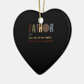 Fathor Like Dad Just Way Mightier Hero Dad Keramisch Ornament (Links)